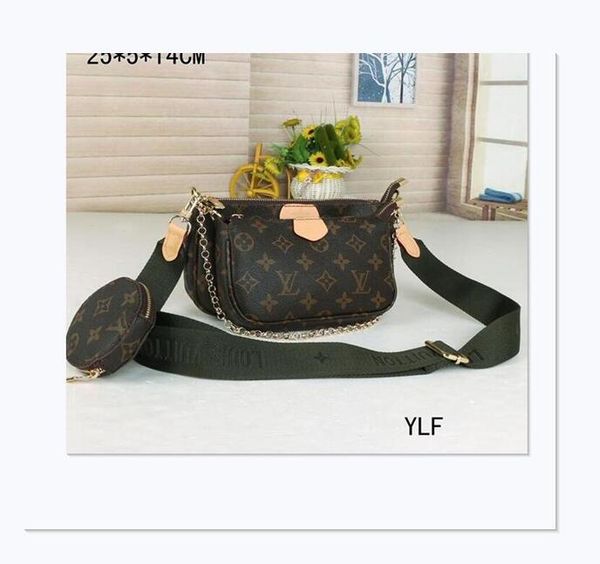 

luxury brand fashion printing handbag 3-in-1 pink messenger bags for women pu leather crossbody bag lady small purse louise viuton guccie gg