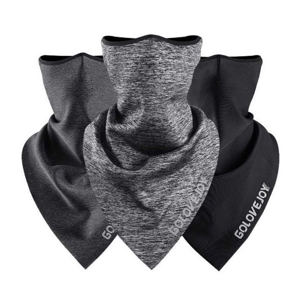 

scarves winter thick cycling face mask windproof fleece ski running sport warm bandana reflective breathable lycra neck scarf l230302, Blue;gray