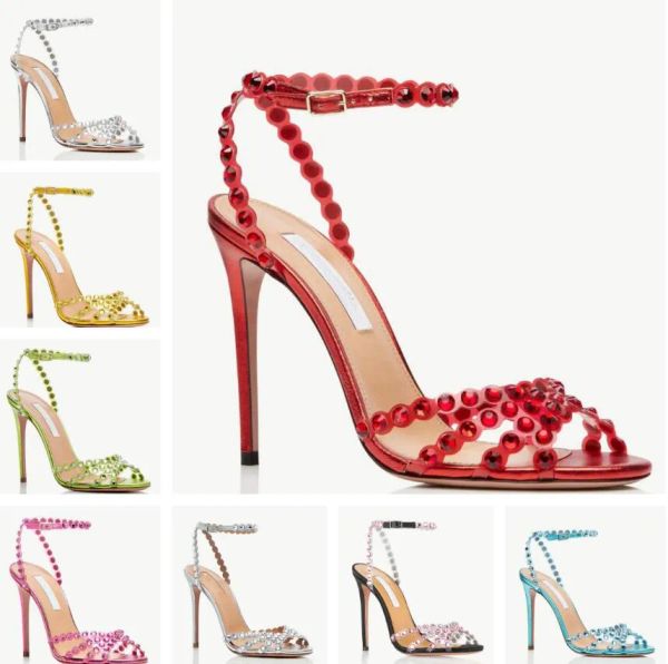 

summer luxury tequila women sandal shoes strappy crystal-embellishments gladiator sandalias party wedding dress lady high heels eu35-43, Black