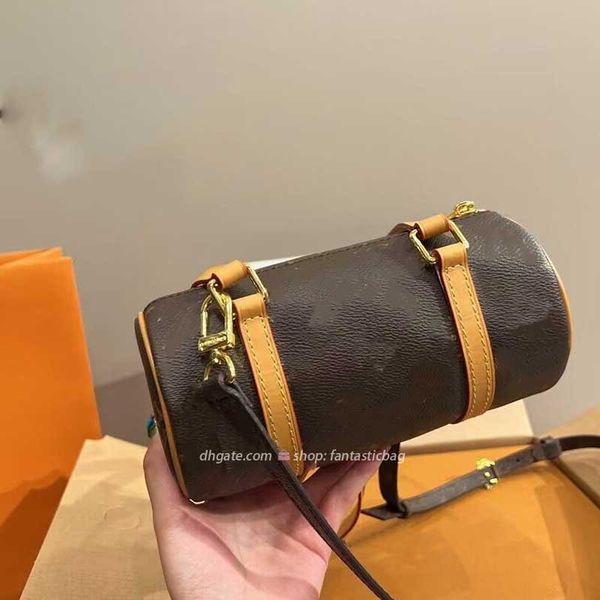 

new summer handbag cylinder bag senior single shoulder crossbody handbag small round bag