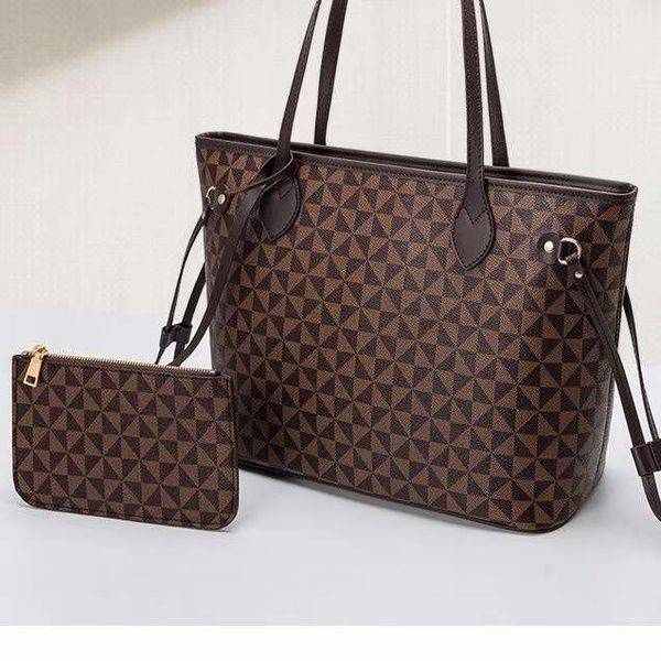 

women luxury designer totes bag shopping bags 2pcs/set with wallet leather medium fashion handbags fashion composite bags ladies purse