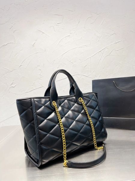 

luxurys handbag designer bag women handbag shoulder bag wallet shopping bag crossbody tote bag purse chain metal logo black large capacity m