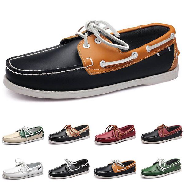 

new large sailing shoes men's casual men's shoes leather shoes british driving single shoes men size 40-45 004
