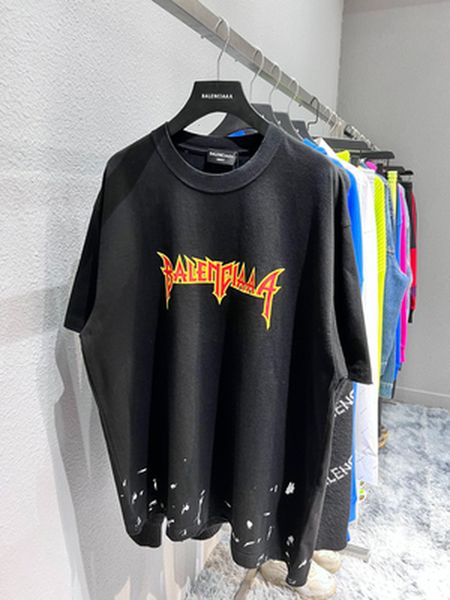 

women's t-shirt shirts bb summer brand short sleeve celebrity men's and t-shirt cotton loose version 230302, White