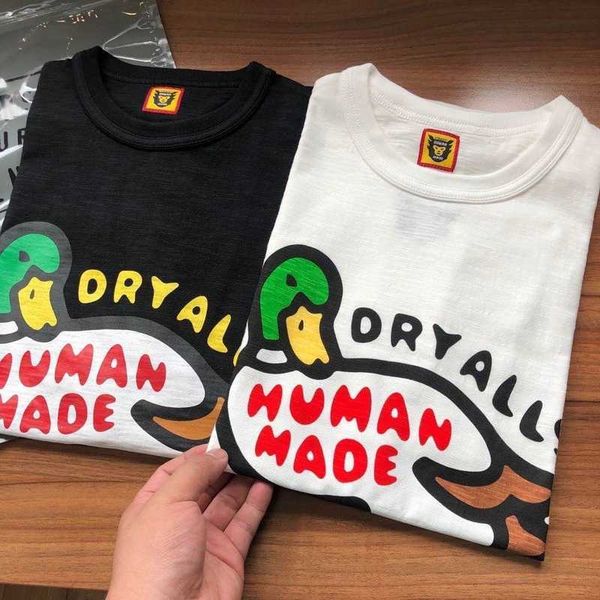 

men's t-shirts du pattern human made fashion t shirts men 1 1 2022ss breaable cotton women t-shirt tee mens cloing g230301, White;black