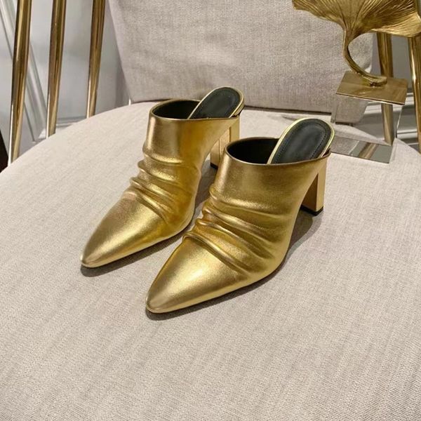 

new shoes for women genuine leather super high thin heels spring autumn luxury designer female shoes pumps footwear sandals 9.5cm 35--41size, Black