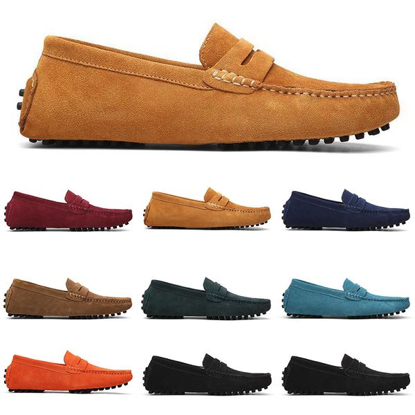 

2022 fashion men running shoes black blue red brown navy breathable comfortable mens trainers canvas shoe mens sport sneaker runners yardage