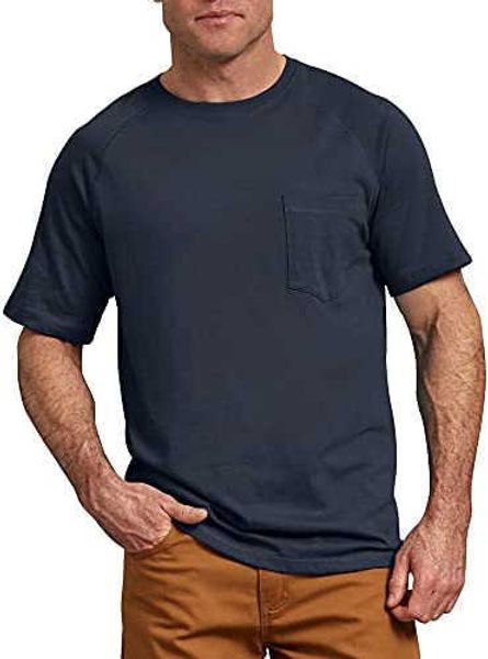 

men's cooling short-sleeved fashion men's casual personalized t-shirt with pocket cotton clothinguq81, White;black