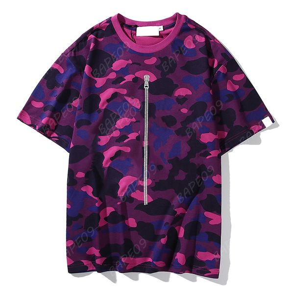 

mens t shirts designers summer loose shark printed t-shirts camouflage short sleeve high street casual t-shirt for men women v2b6, White;black