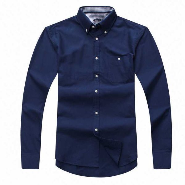 

wholesale new autumn and winter mens long sleeve 100 cotton shirt pure men casual fashion oxford social brand clothingrxo1, White;black