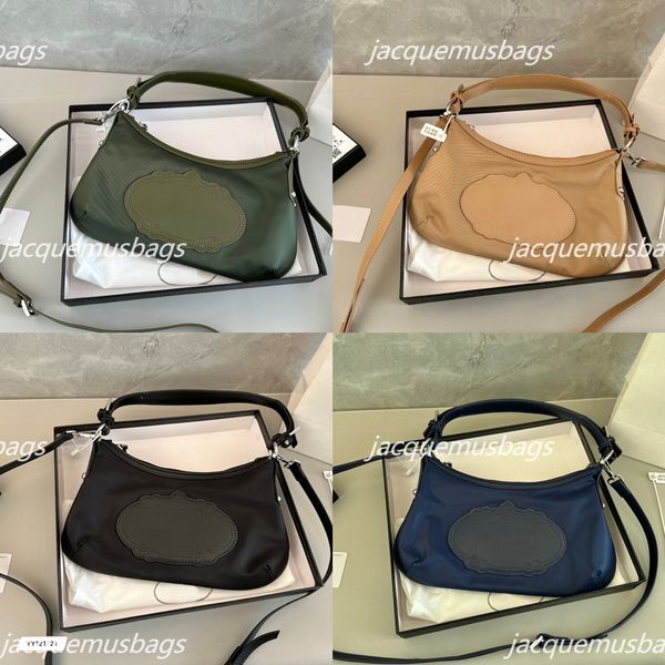 

womens re-edition nylon bag saffiano cleo hobo bags half moon handbags sacoche pochette designer luxury brushed leather shoulder bag lady me