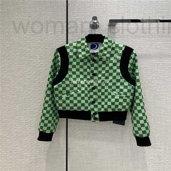 

designer 2022 women vintage short coat match reversible bomber jacket female milan runway dress long sleeve clothing suit 8r0k, Black;brown