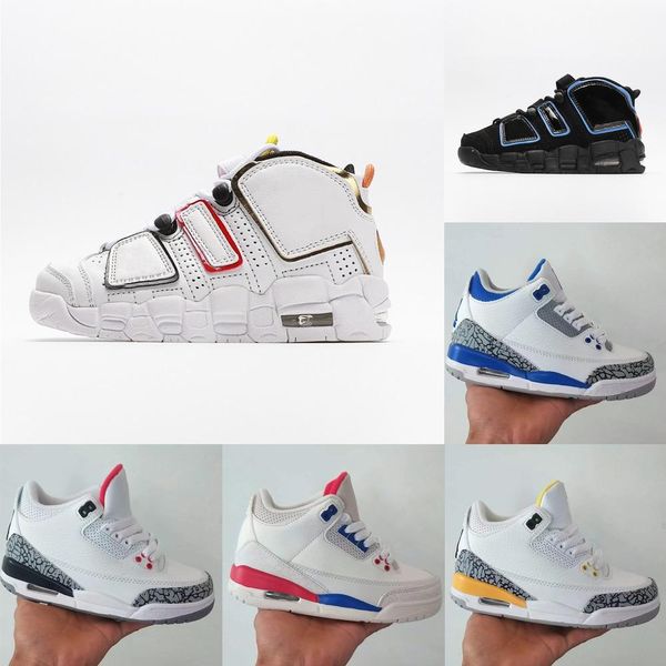 

pippen td kids basketball shoes roswell raygun more up tempo toddlers sneakers sports children boy girl trainers white team orange black