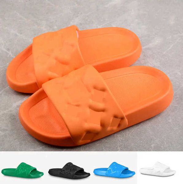 

2023 waterfront mule sandals designer women men slides monograms slippers summer beach outdoor fashion slides quality size 35-45, Black