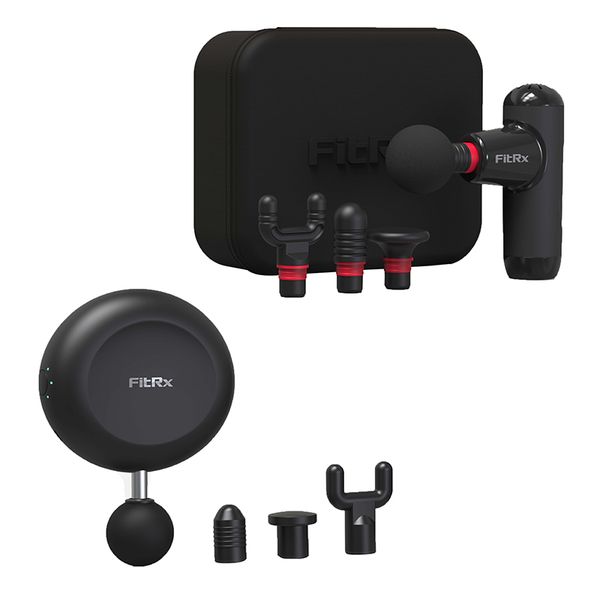 

fitrx on-the-go and max-mini massager massage gun set