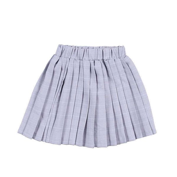 

skirts mini gray striped girls skirts kids sweet girls pleated skirts kids clothes for 2 3 4 6 8 10 12 year old oks194005 t230301, Blue