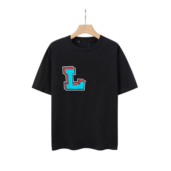 

men's t-shirts fashion men t-shirt 2023 louiseity new cotton soft wrinkle resistant printing letters casual student couple short lining, White;black