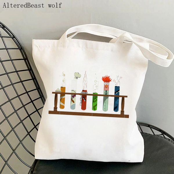 

shopping bags teacher supplies shopper bag muppet science chemistry bag harajuku shopping canvas shopper bag girl tote shoulder lady gift ba