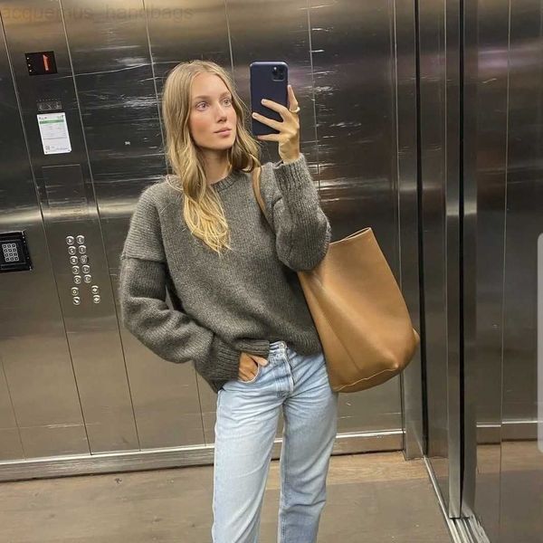 

the row high-capacity bags leather bag grade lychee layer cowhide small number large capacity commuter tote women's quality