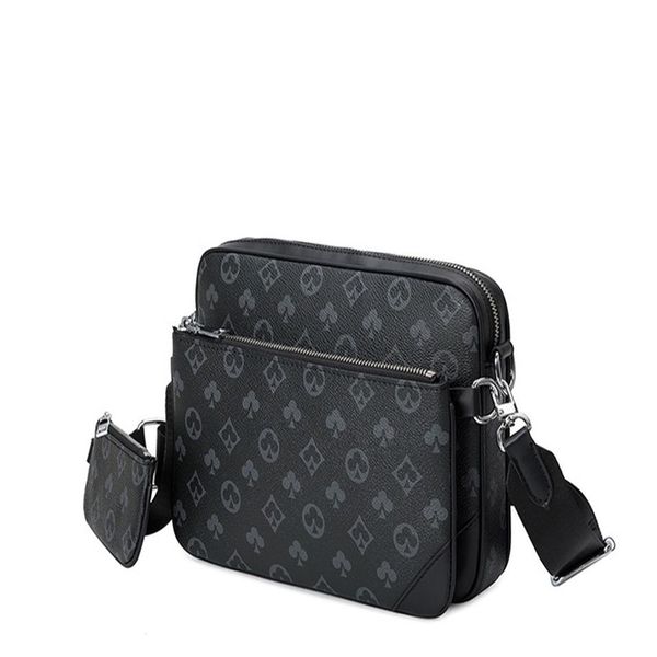 

men's messenger bags luxury deisgner handbags leather shoulder crossbody for women men business tote cluth bag sac a main wal312m