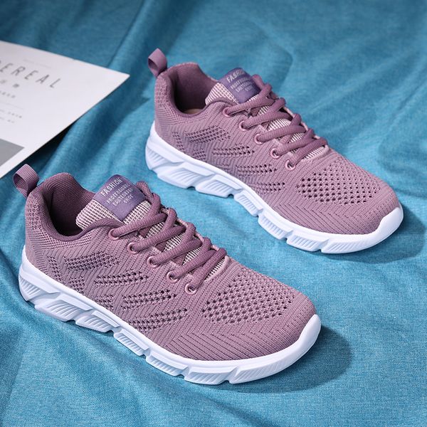 

designer women spring breathable running shoes black purple black rose red womens outdoor sports sneakers color28