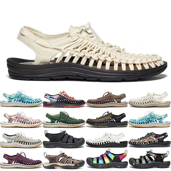 

keens uneek footwear designer sandals slippers slide outdoor shoes canvas newport h2 hiking shoes mens womens two cords and a sole fashion s, Black