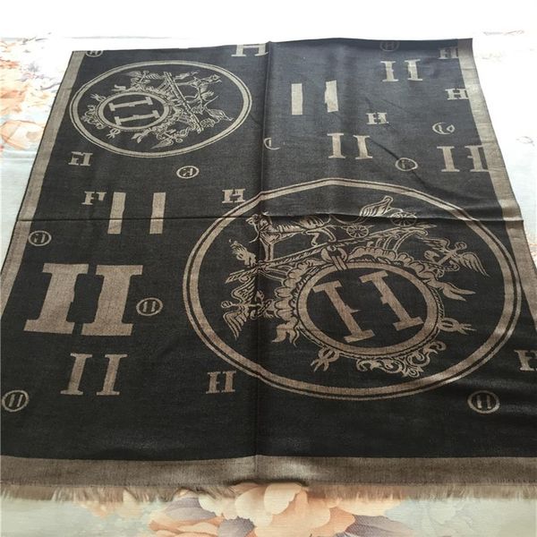 

new luxury scarf fashion classic soft cotton yarn-dyed scarf famous designer scarf length 180 70cm shawl223m, Blue;gray