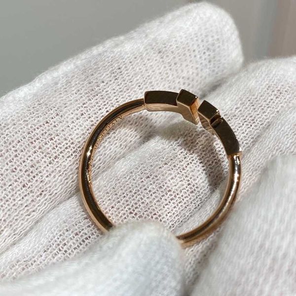 

x65m v gold double t full diamond ring 18k rose set t home 3 cnc couple, Silver