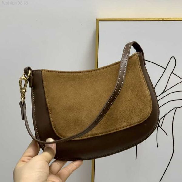 

trend french lady armpit shoulder bag real cowhide leather handbag for women girl