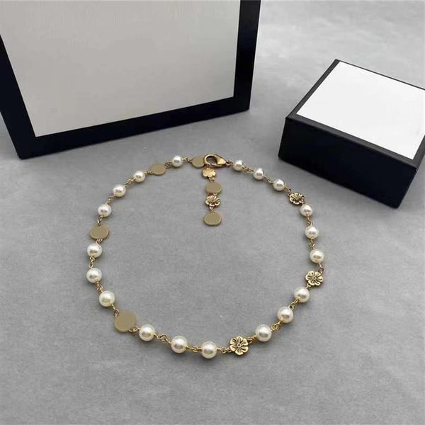 

fashion flower pearl women's necklace bracelet earrings with gift box 71127a291t, Silver