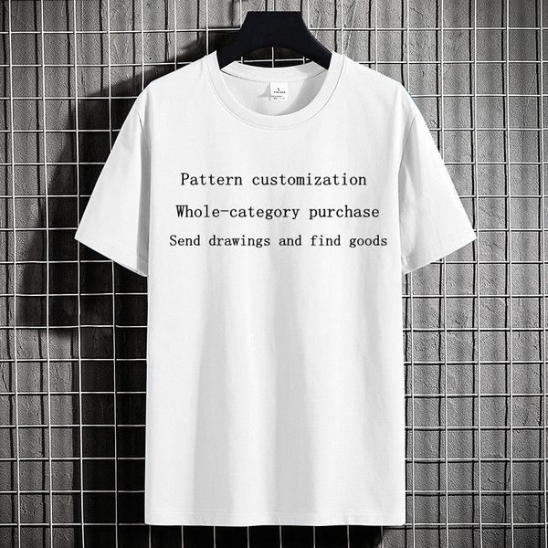 

women's t-shirt cotton 2023 new round neck loose pattern custom style, White