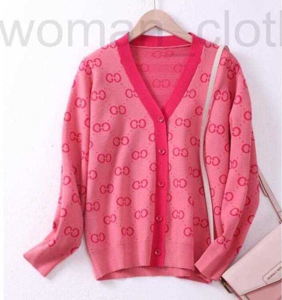 

designer women's sweaters 2022 new style knitted cardigan coat womens knitting sweater spring autumn short v-neck a2w9, White