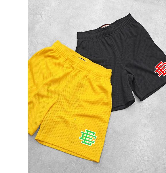 

eric emanuels ee basic short mens womens designer shorts mesh breathable beach pants sports series basketball pant new york, White;black