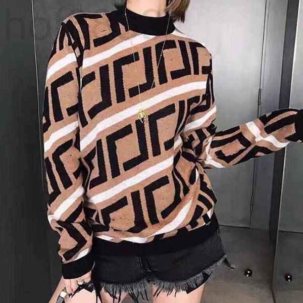 

women's knits & tees designer pullover winter round neck letter striped sweater fashion 8ul5, White