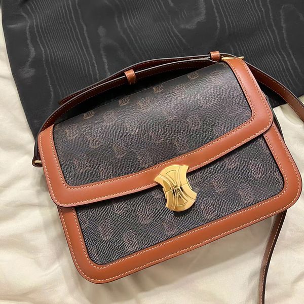 

designer teen triomphe envelope satchel bags man messenger celins square luxury tote handbag women purse wallet genuine leather clutch flap