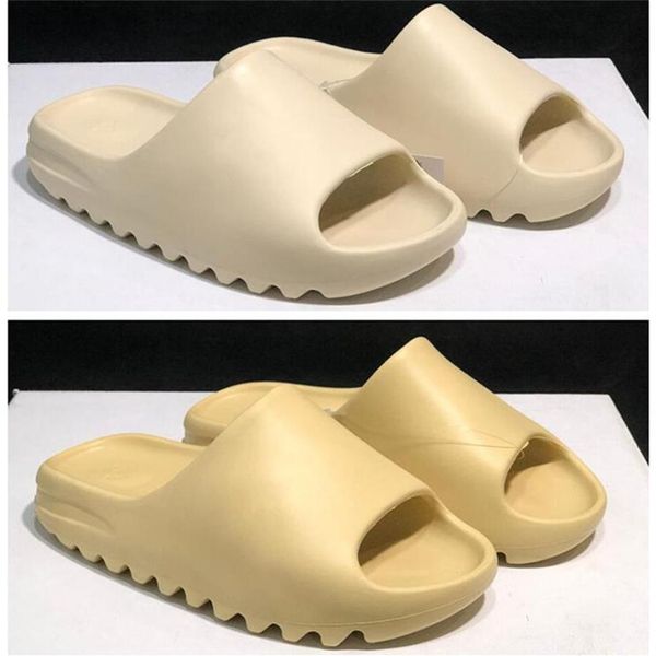 

foam runner platform slipper sandal shoes resin triple black white bone earth brown mens women stylist slides sandals the new207r