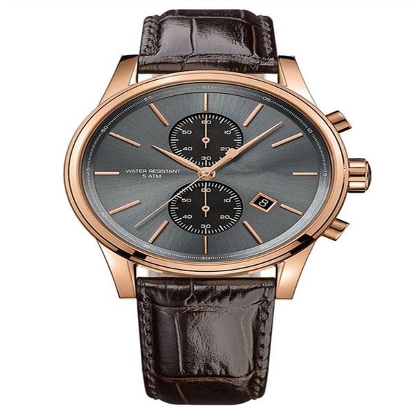 

fashion classic business big dial watch 1513282 1513283 1513279 1513280 1513281 original box whole and retail shipp289k, Slivery;brown