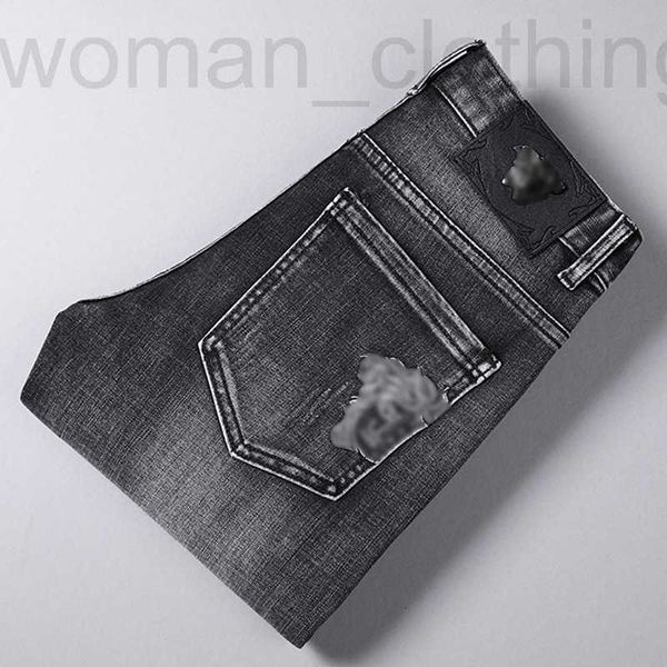 

men's jeans designer new fashion boutique versatile slim fit men tzif, Blue