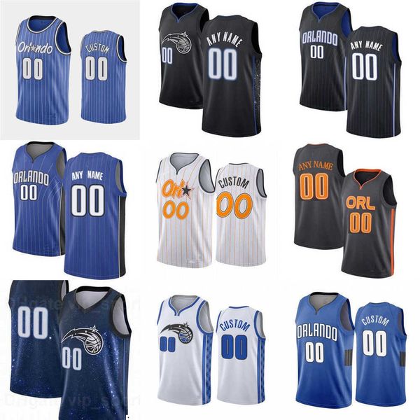 

2023 75th custom men women youth orlando''magic''33 robin lopez 34 wendell carter jr. 22 franz wagner 4 jalen suggs bask, Black;red