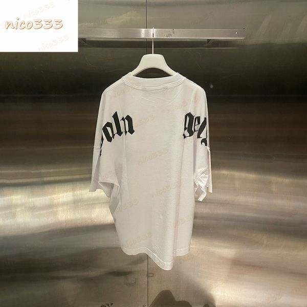

shirt foaming classic new t letters double layer letters black pink yguang stars trees round neck bat neckline print men womens tcsz, White;black