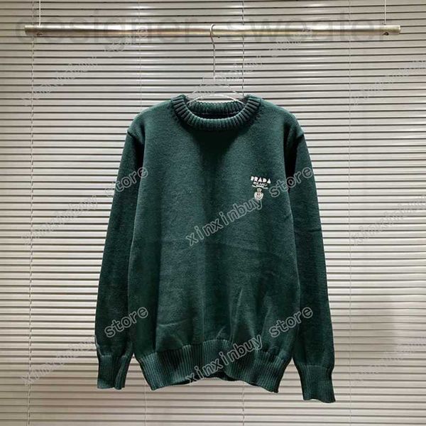 

men's plus size hoodies & sweatshirts designer xinxinbuy men designer sweatshirt hoodie triangle label chest letter jacquard milan spor, Black;brown