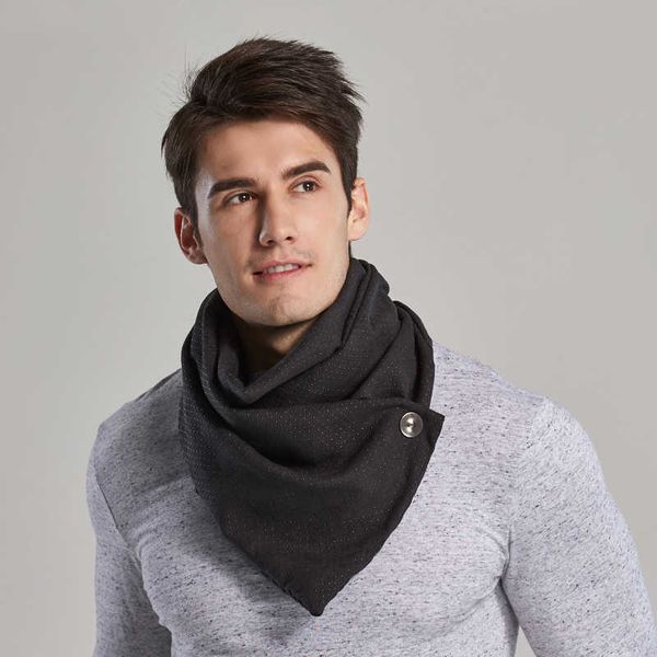 

scarves couverture brand luxury fashion men infinity circle loop scarf winter poncho simple designer with snaps face mask echarpe l230302, Blue;gray
