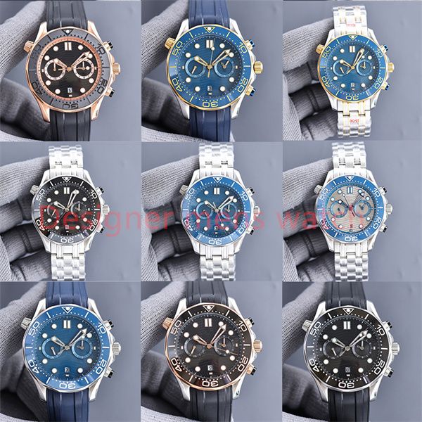 

Dhgate2023 designer men's watch OMG round black panda plate 44mm luminous ceramic watch ring sapphire glass watch mirror automatic mechanical watch