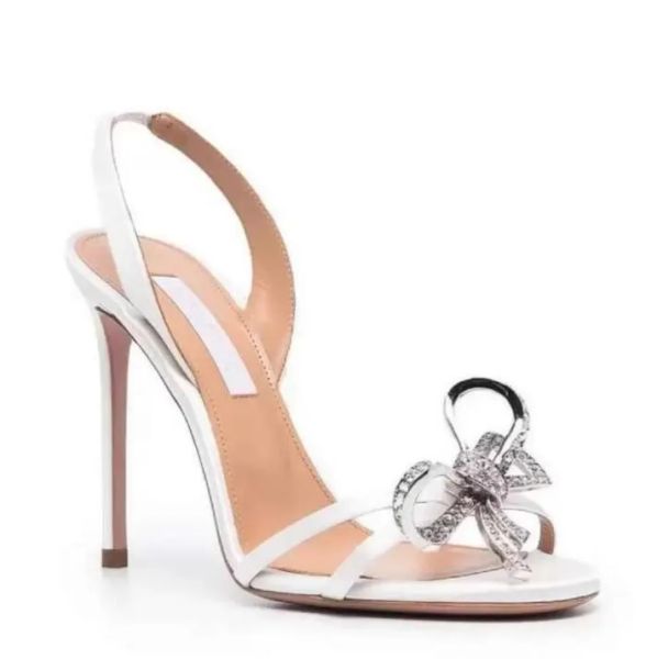 

fashion night dressing babe crystal bows embellished sandals shoes perfect lady high heels party wedding gladiator sandalias eu 35-42, Black