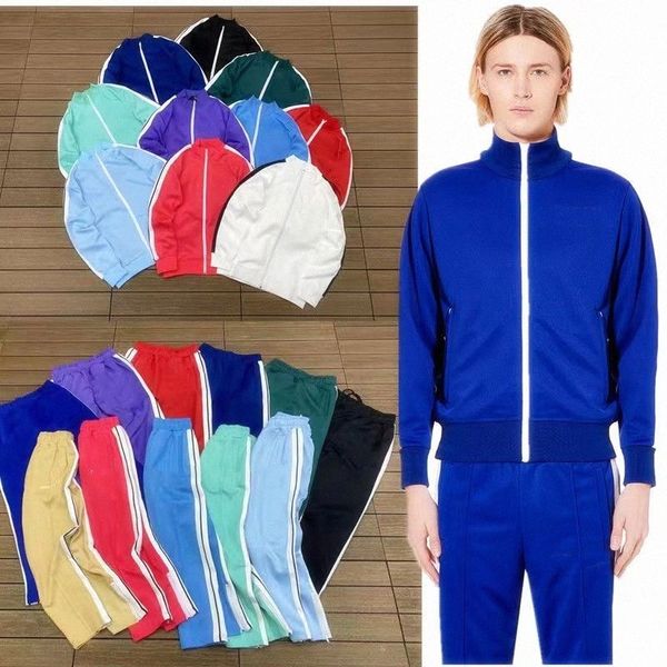 

designer mens palms tracksuits pullover crewneck hoodie long sleeve jogger pants casual men woman suits l6rb#, Gray