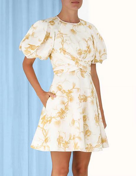 

runway dress spring 2023 new ready-to-wear series wrap style mini dress, Black
