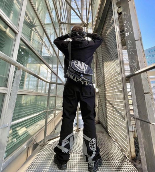 

mens pants man wide leg cargo y2k streetwear baggy men jeans fashion loose straight male brand clothing spring autumn men korean 230301, Black