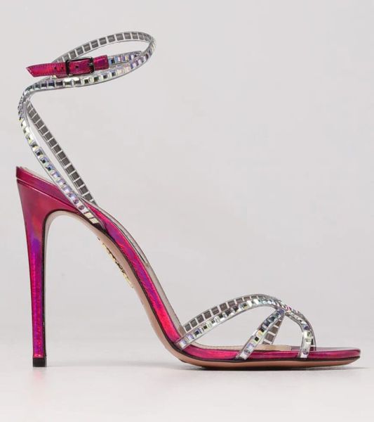 

plexi aquazzura dance women sandals shoes crystal ankle strap high heel lady ladies elegant famous brand gladiator sandalias eu35-43, Black