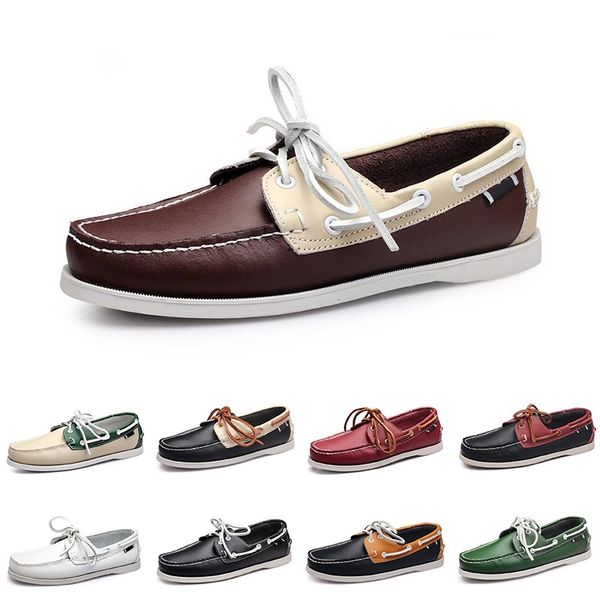 

new large sailing shoes men's casual men's shoes leather shoes british driving single shoes men size 40-45 07