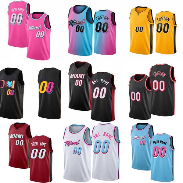 

2023 75th custom mens womens youth miami''heat''8 markieff morris 11 kz okpala 31 max strus 17 p.j. tucker basketball je, Black;red